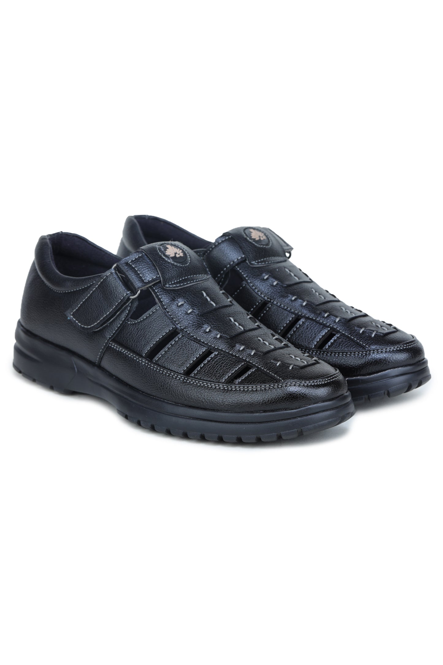 Leather Sandal (Black)