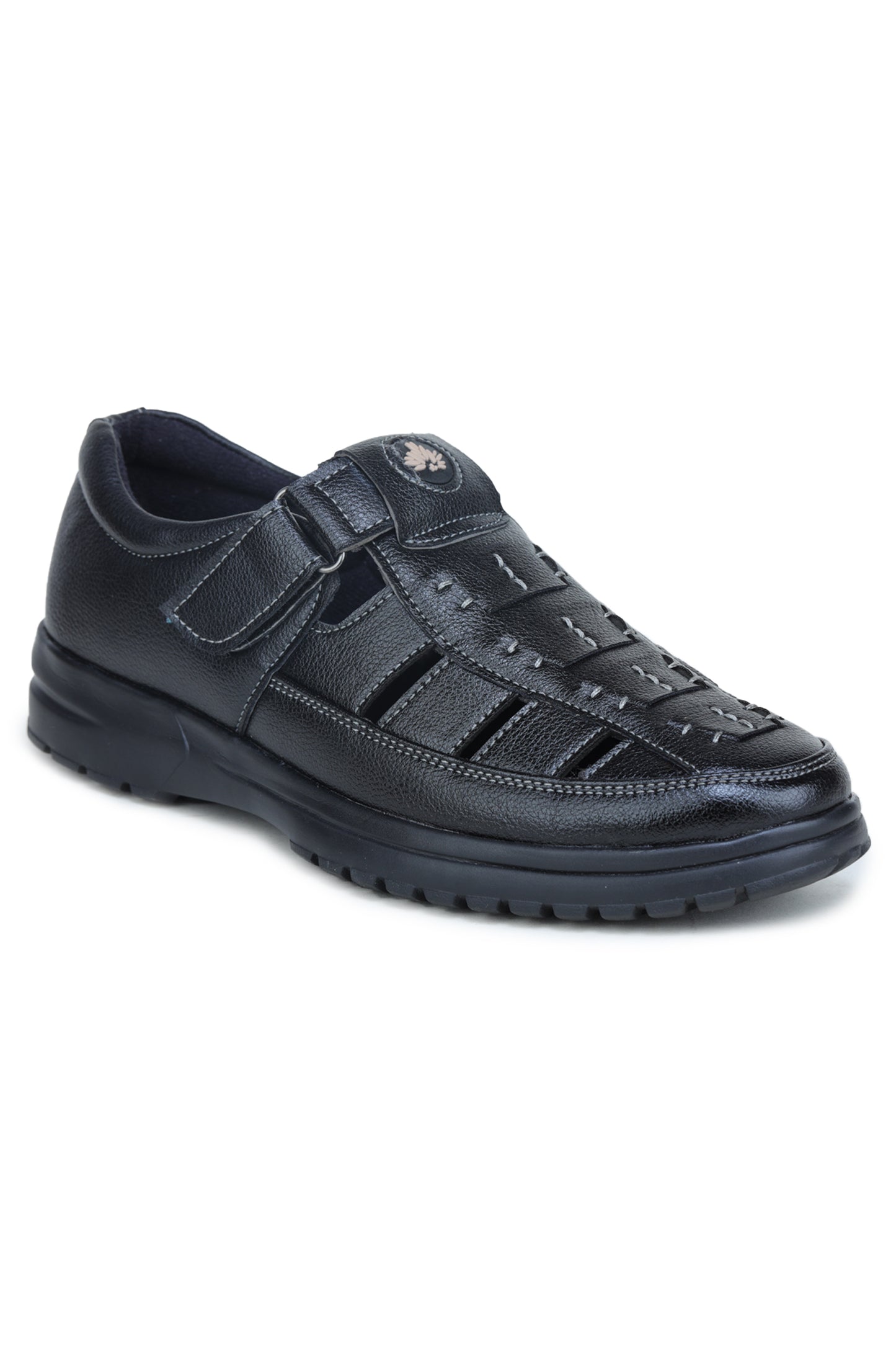 Leather Sandal (Black)