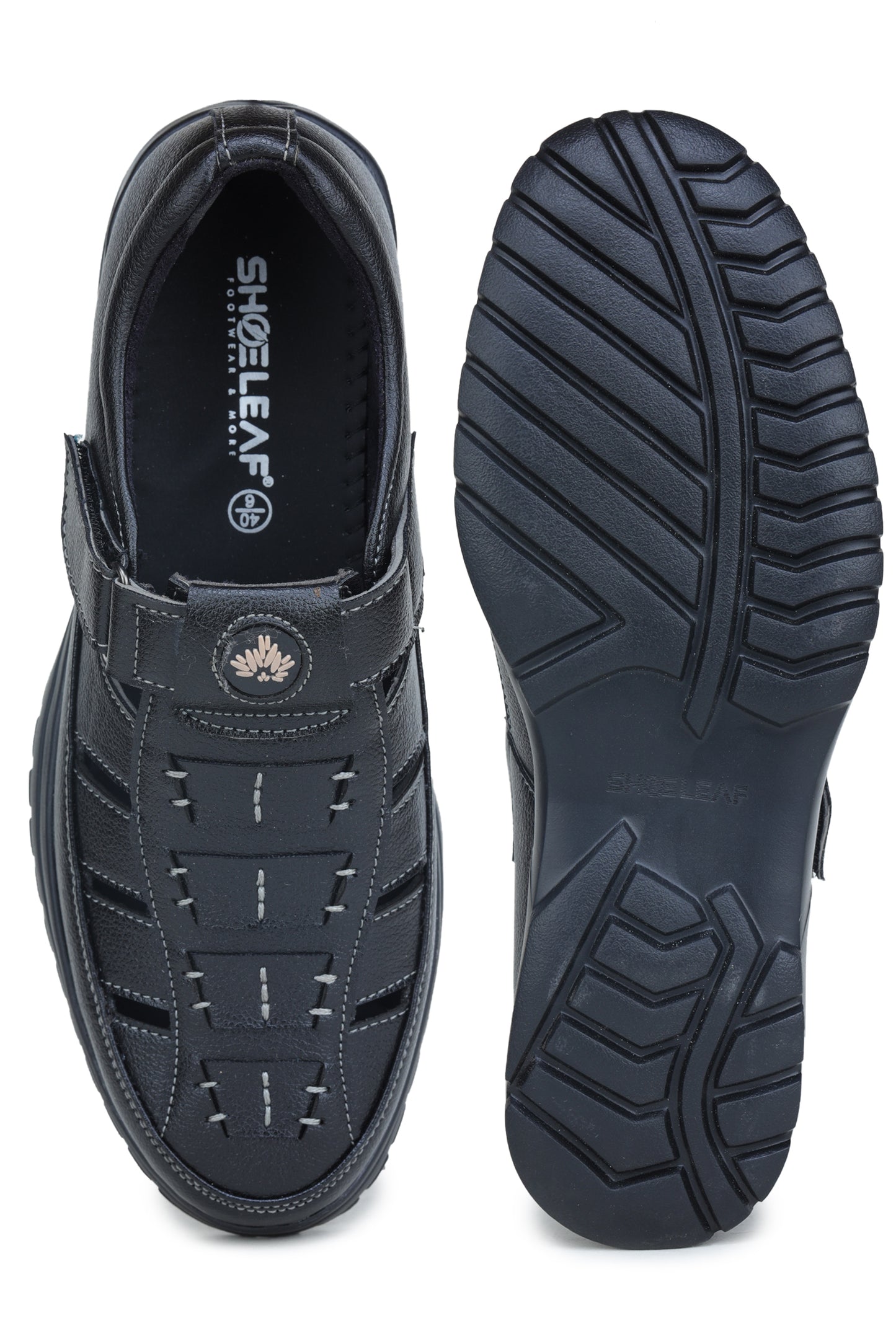 Leather Sandal (Black)