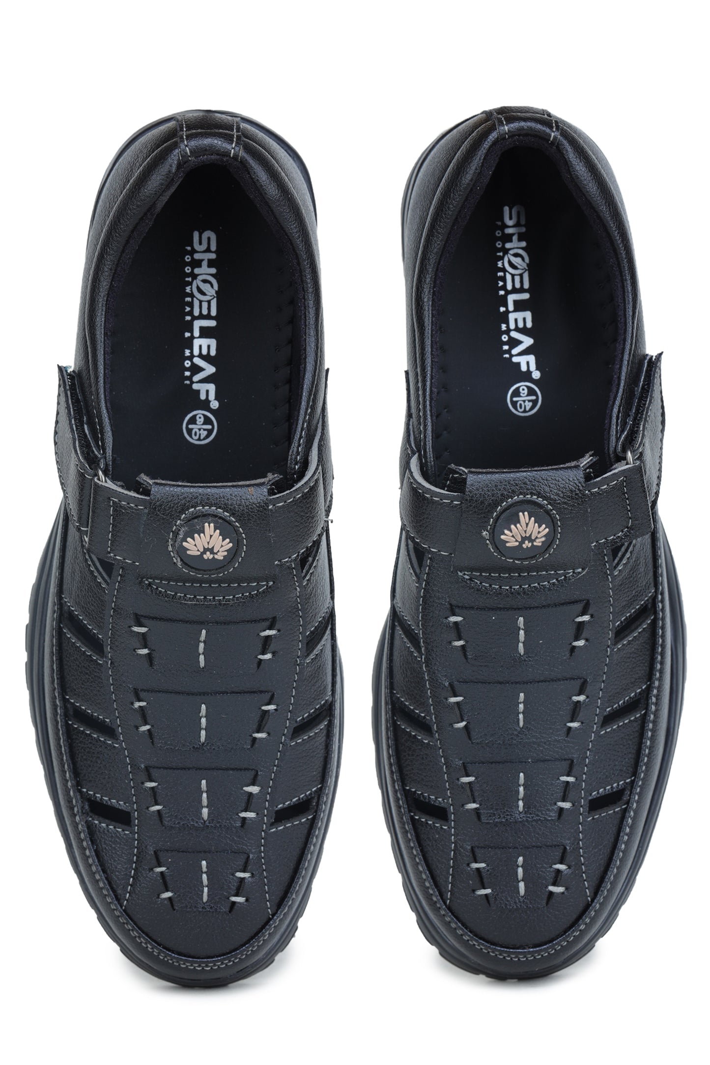 Leather Sandal (Black)